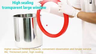 Vacuum degassing chamber and pump kit