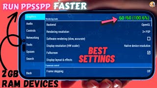 How to Run PPSSPP Faster in 2GB Ram Devices screenshot 5