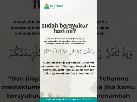 Sudah Bersyukur Hari Ini? #sekolahsunnah #tahsintahfiz #tahsinalquran #inspiration #selfreflection