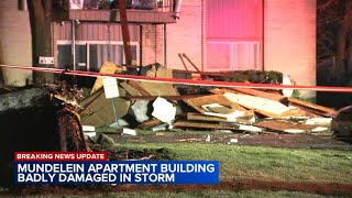 Mundelein apartment building damaged in storm