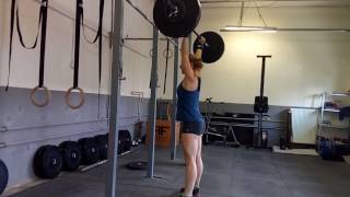 Emom x 9 min Push-press + Push Jerk + Split jerk 2. min