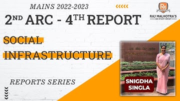 2nd ARC- 4th Report - Social Infrastructure | Mains Value Addition through Reports Series |UPSC |IAS