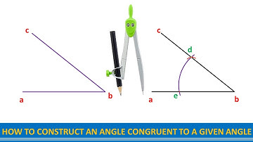 HOW TO CONSTRUCT an ANGLE CONGRUENT TO a(GIVEN ANGLE)USING COMPASS_ STEP BY STEP ENGINEERING DRAWING
