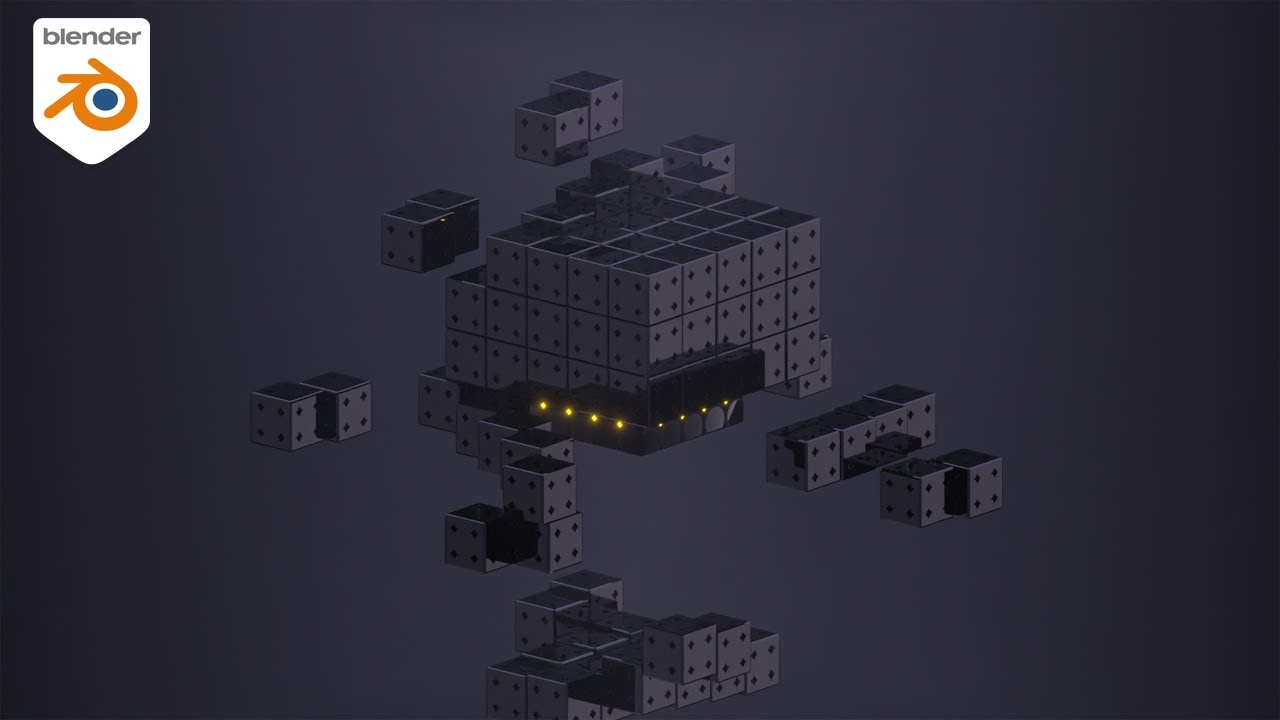 Flowing Sci-Fi Cubes In Blender Geometry Nodes - YouTube
