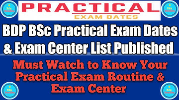NSOU BDP BSc Practical Exam Routine & Exam Center List Published || Must Watch to Know Everything 🔥