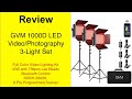 Review GVM 1000D LED light set for videography/photography