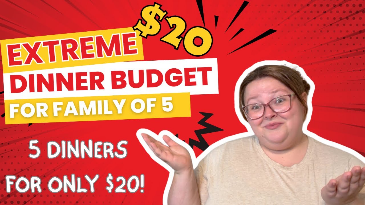 ️Extreme ️Dinner Budget || 5 Full Dinners For Only $20 Feeds My Family ...