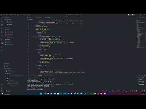 Task Manger Using python and SQLite
