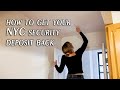 How to get your nyc security deposit back  yearly apartment rent price breakdown
