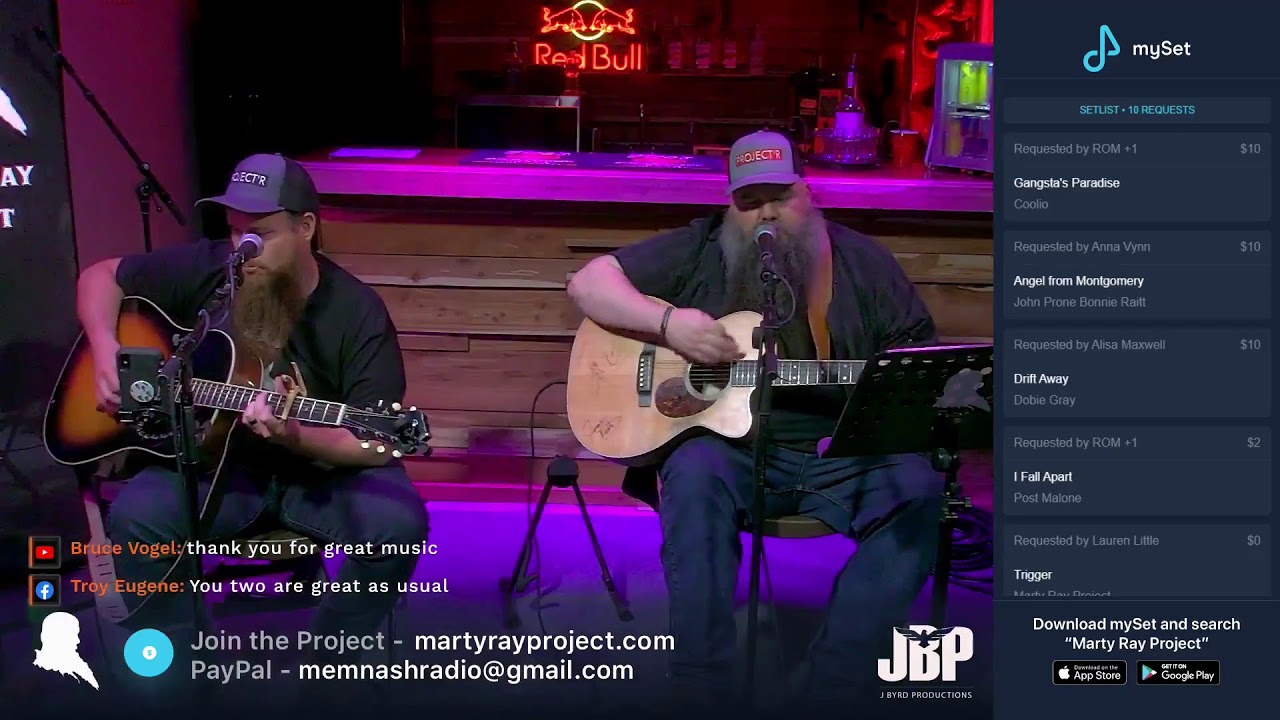 Marty Ray Project Live from The Living Room YouTube
