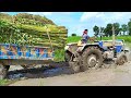 Swaraj 735 fe tractor stuck in mud