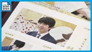 藤井聡太八冠の記念切手が東海4県で先行販売　厳しいまなざしや笑顔など　1月15日に全国の郵便局などで発売