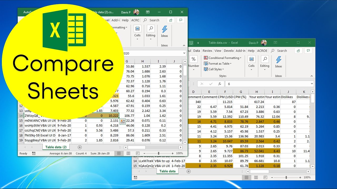 vba-to-compare-multiple-sheets-advanced-super-fast-youtube