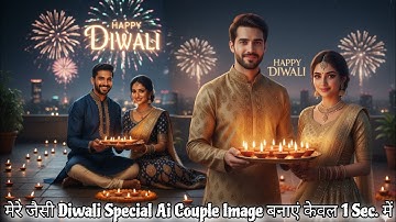 Diwali Special Couple Ai Image Kaise Banaye | Gemini Couple Deepawali Special Ai Image Prompt 2025