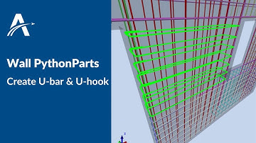 Creating U-bar and U-hook Reinforcement | Wall Reinforcement PythonParts in ALLPLAN