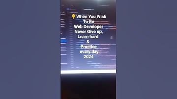 How to be Web Developer 2024. #learn, #web developer # how
