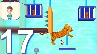 Rescue Cut - Rope Puzzle - Gameplay Walkthrough Part 17 Rescue Cat New Levels (Android Gameplay)