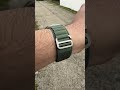 Apple Watch Ultra With The Green Alpine Loop Applewatch