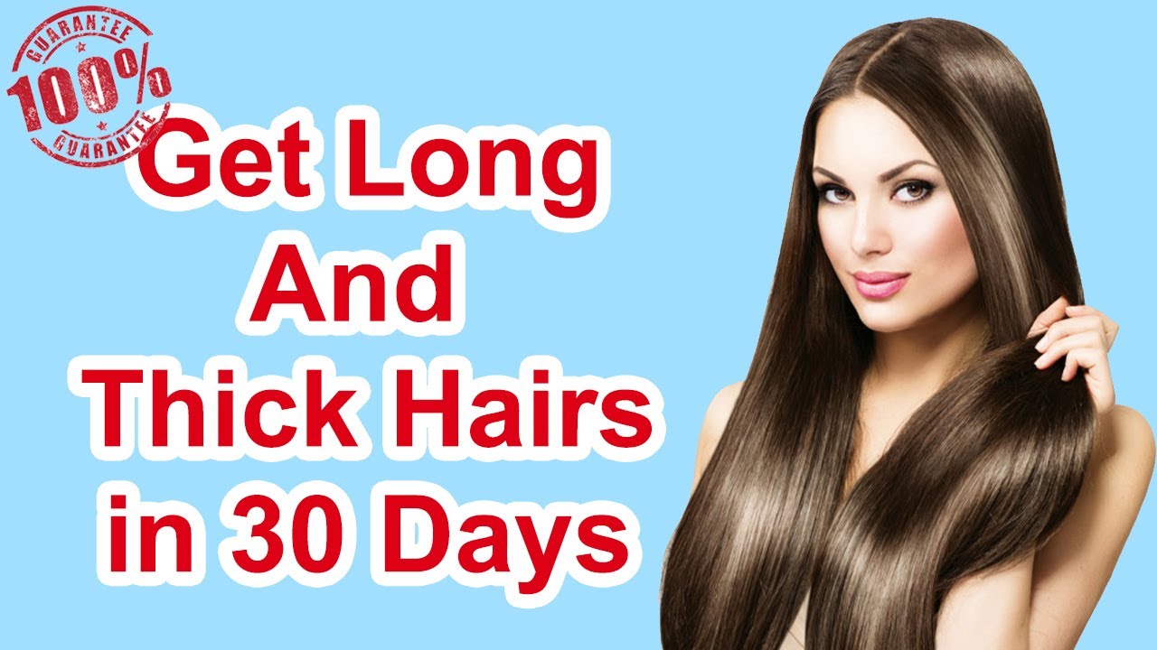 How To Make Your Hair Longer and Thicker in 30 Days - YouTube