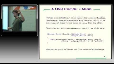 Frank McSherry - Large-scale Machine Learning using DryadLINQ