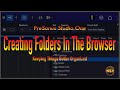 Creating folders in the browser  home studio trainer show