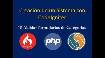 Sistema de ventas desde Cero con CodeIgniter - Validar formularios de Categorías