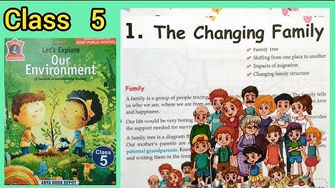 THE CHANGING FAMILY - Class 5 (Chapter 1 ) -# Lets explore our environment # E.V.S# APS