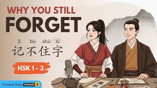 Why You Still Forget Chinese Characters? | 为什么学了很多汉字，还记不住？ | Chinese Daily Podcast
