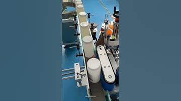 Bottle rolling labeling machine bottle vertical adhesive label applicator line