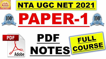 Paper 1 Full course complete Pdf notes 2021 target 40+ Mcqs