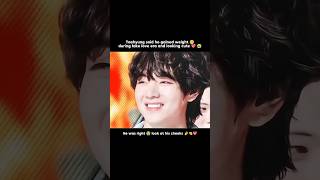 Taehyung was right !!! 💖 look at his cheeks 🤏 😭 during fake love era 💘  #taehyung #shorts #thv #v