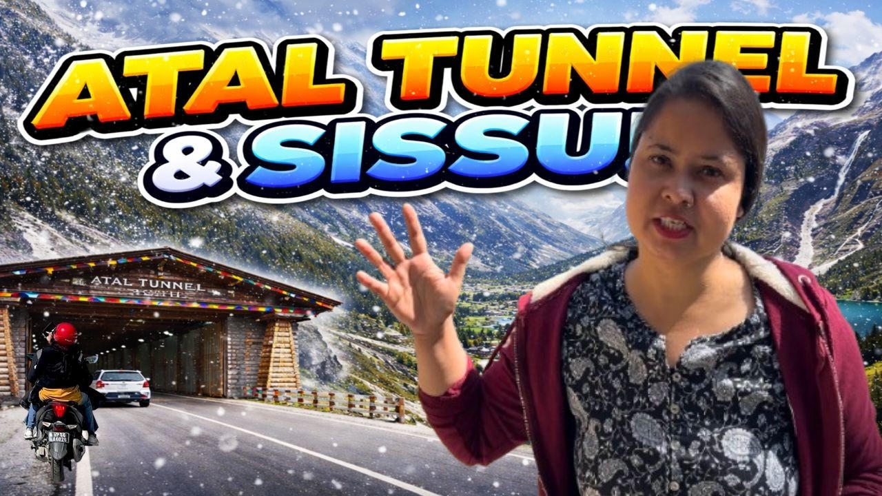 Manali To Sissu 🛵 Sissu Himachal Pradesh I Manali Condition After Snowfall I Sissu village Manali