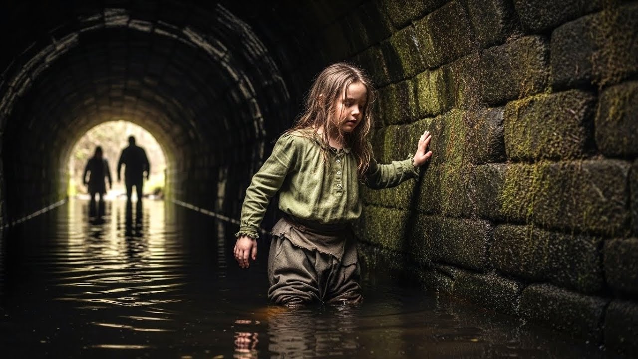 A menina órfã entrou no túnel alagado para fugir da madrasta — e ouviu algo se movendo na água