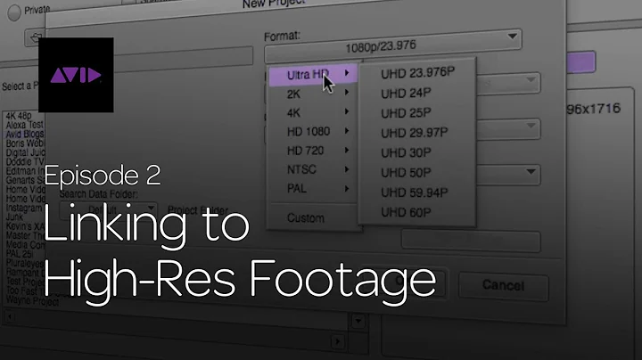 Get Started Fast with Media Composer for High-Res Workflows—Episode 2