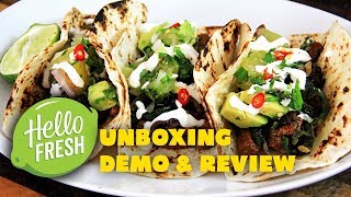 HelloFresh Unboxing, Demo, & Review | Southwestern Steak Tacos | CarnalDish