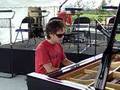 Waiting to soundcheck in Oz, 2004