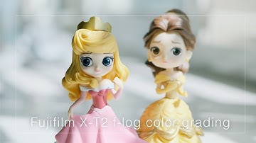 Fujifilm X-T2 F-log and flat film simulation color grading test 4K
