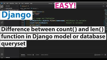 Difference between count() and len() function in django model or database queryset