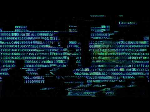 4k Digital Glitch Binary Codes Scanlines / 4k footage / Digital Glitch
