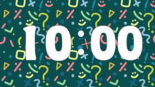 10 Minute Calm Classroom Timer 😊➕➖ Shapes, Symbols & Smiles Countdown!