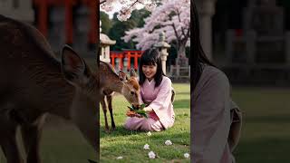 So Peaceful 😍🦌 | AI Nature Short #shorts