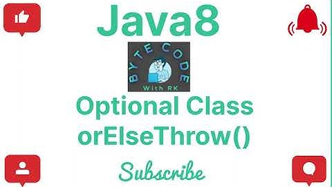 orElseThrow() | Optional Class | Java8 | Core Java | Java Programming | #java #java8 #optionalclass