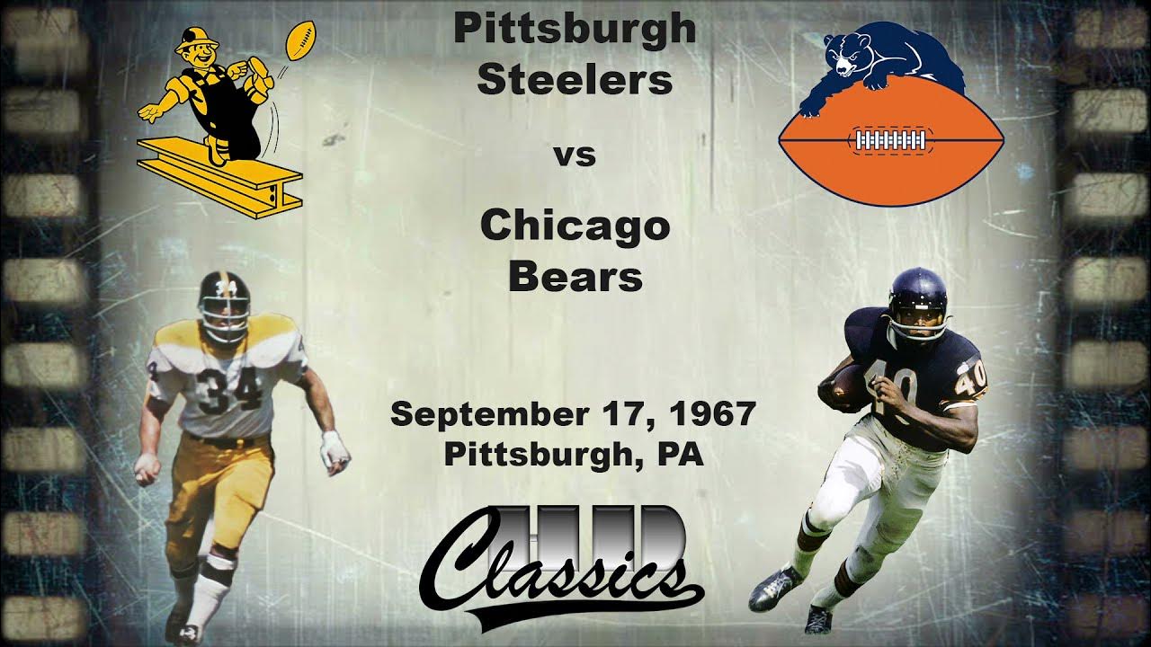 1967 Pittsburgh Steelers vs Chicago Bears HD! 