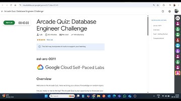 Arcade Quiz: Database Engineer Challenge || Laboplossing || Google Cloud Arcade 2025