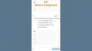 Introduction to Internet of Things Week 6 assignment 2025| Nptel| #iot #nptel #assignment 🥳