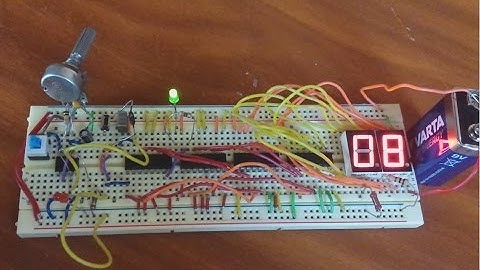2 Digit 7 Segment LED Counter from 0 to 99 Circuit (4029, 4543)