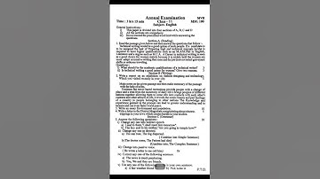 Class 11th English Question Paper 2024। #shorts #viral #english #paper #2023 #2024