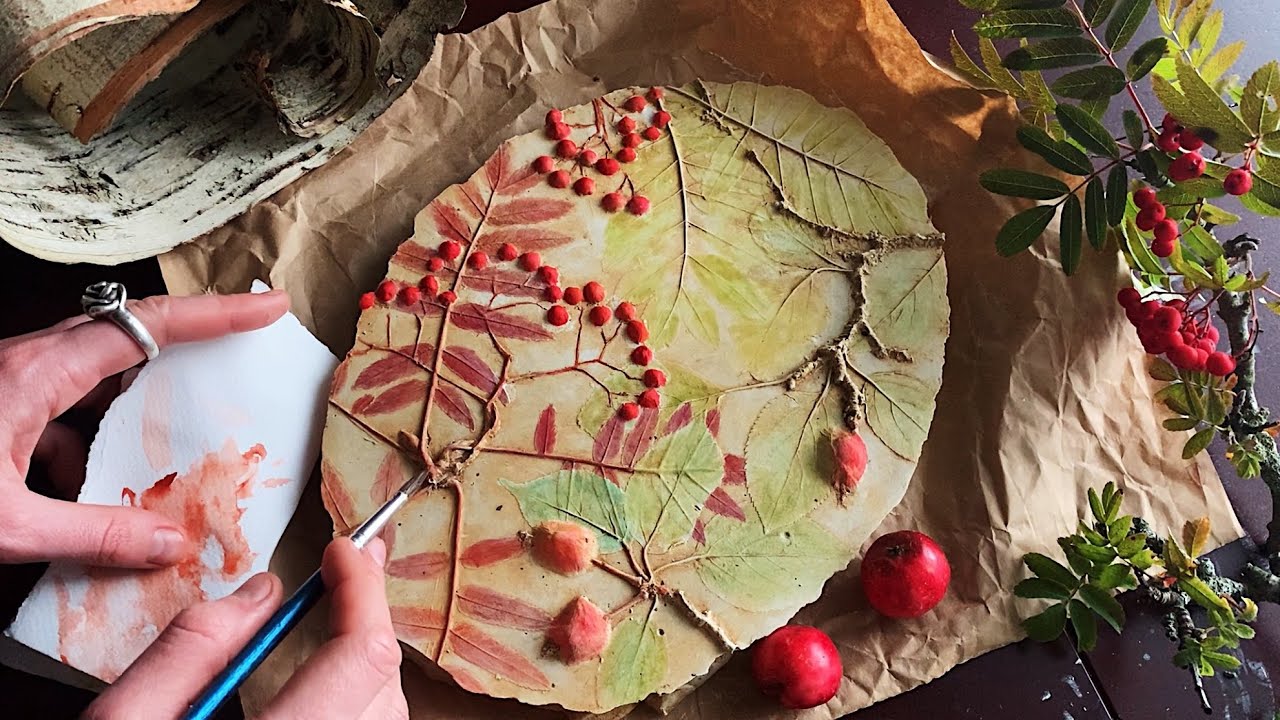 Watercolor painting on plaster 2🌿 Full painting process YouTube