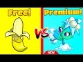 Plants vs Zombies 2 Gameplay BANANA LAUNCHER vs MISSILE TOE PVZ 2| Free vs Premium Challenge Primal