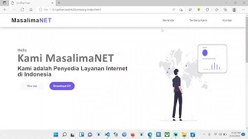 Cara Membuat  Landing Page Menggunakan Html dan Css
